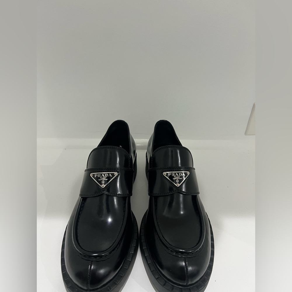 Prada patent leather loafers